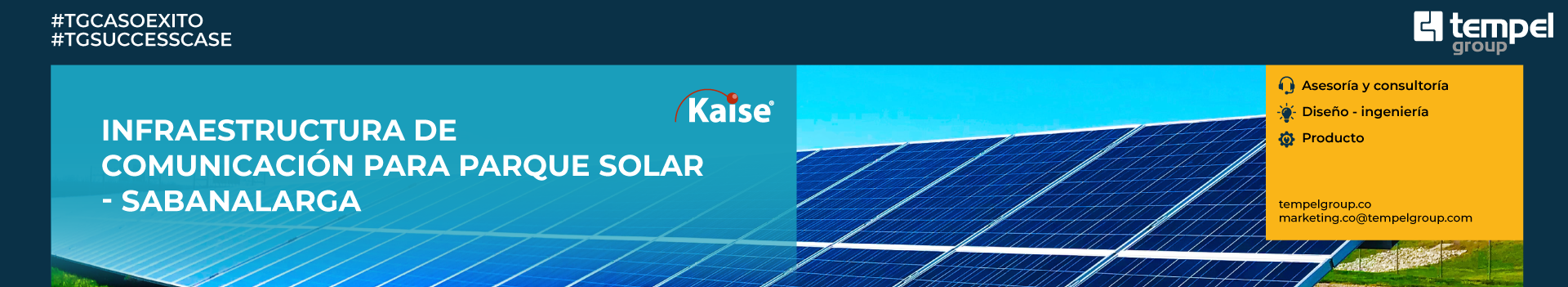 Solución de comunicación para parque solar - Sabanalarga